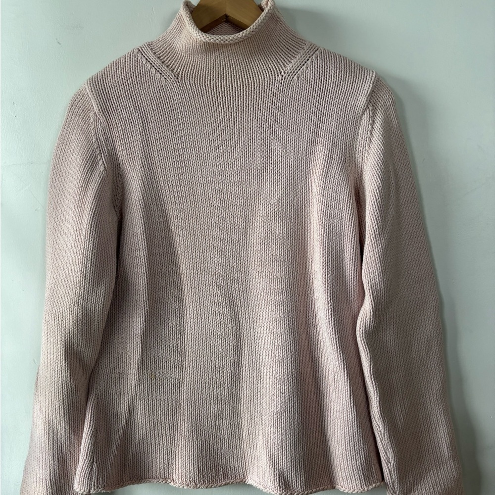 Eddie Bauer Soft Pink Turtleneck Sweater